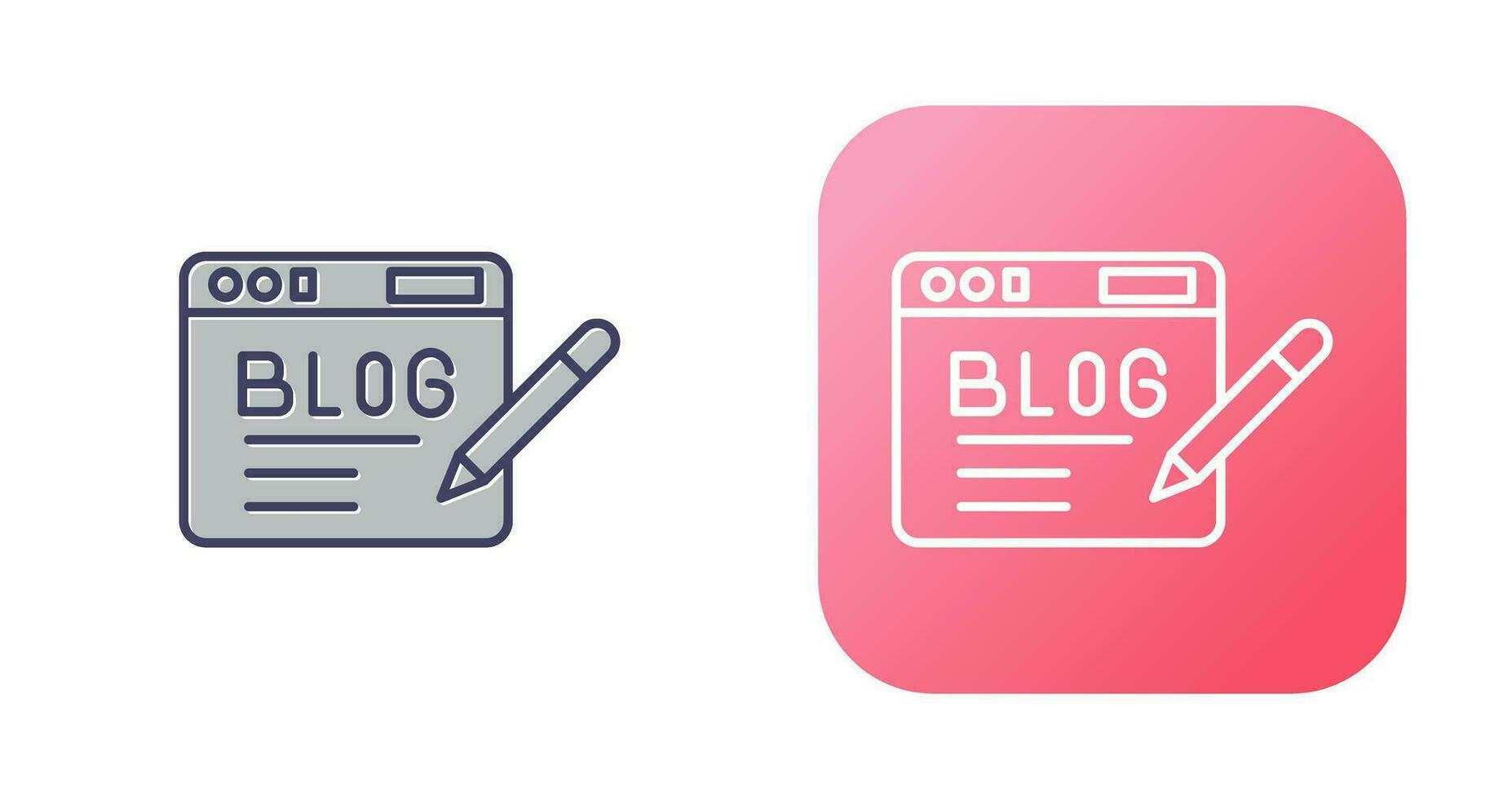 Blog Vector Icon