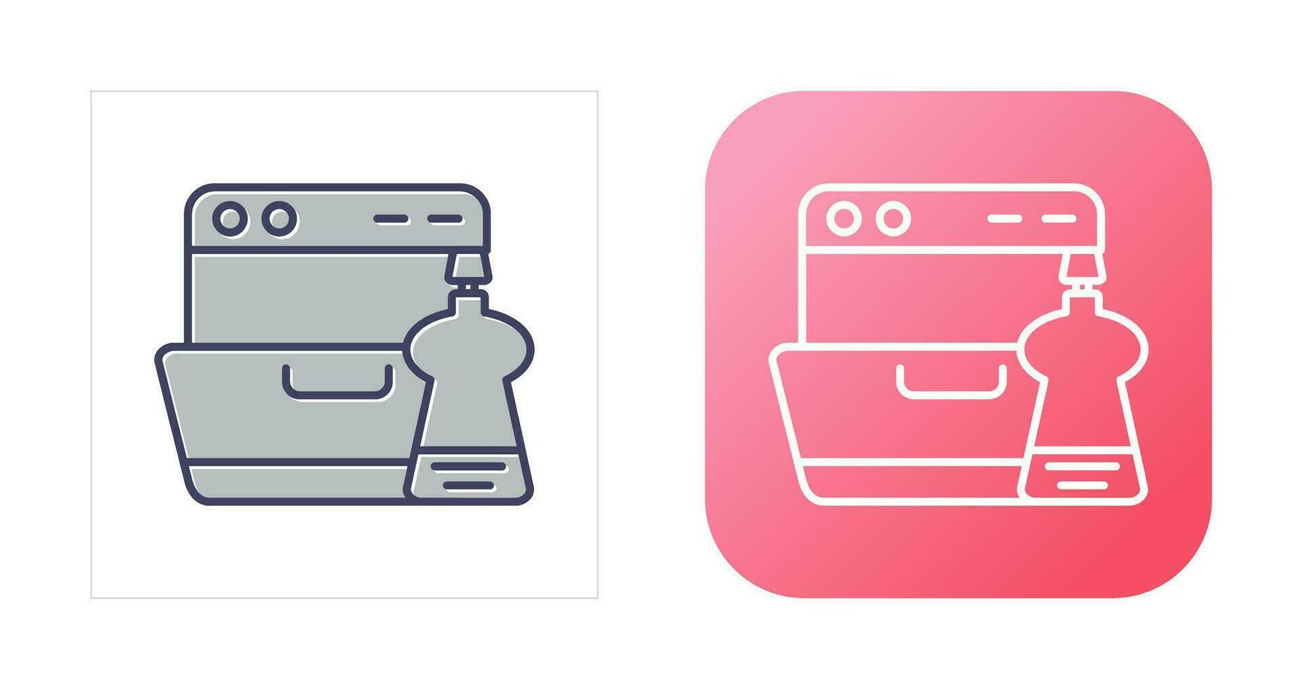 Washing Dishes Vector Icon