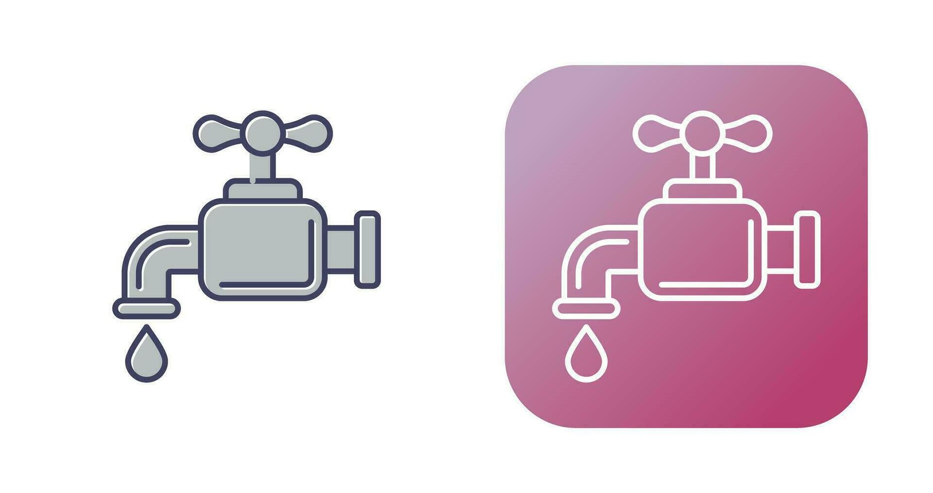 Water Faucet Vector Icon