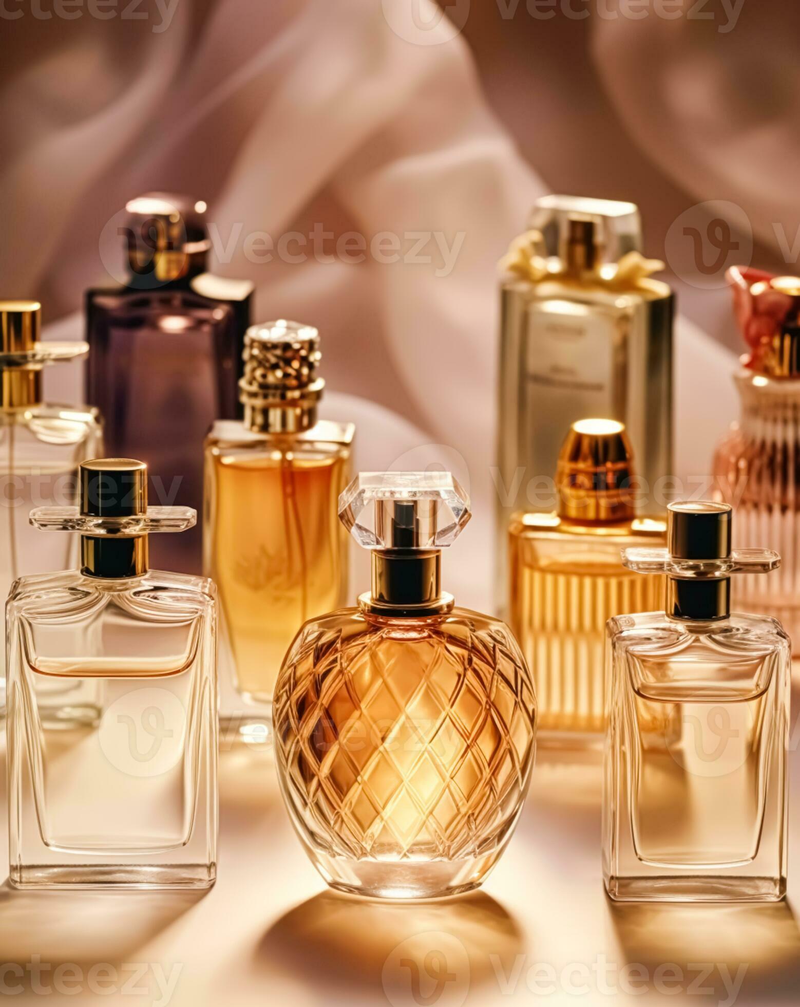 Luxury perfume bottles on display at a presentation, women fragrance scent  new exclusive collection, post-processed, generative ai 29291474 Stock  Photo at Vecteezy