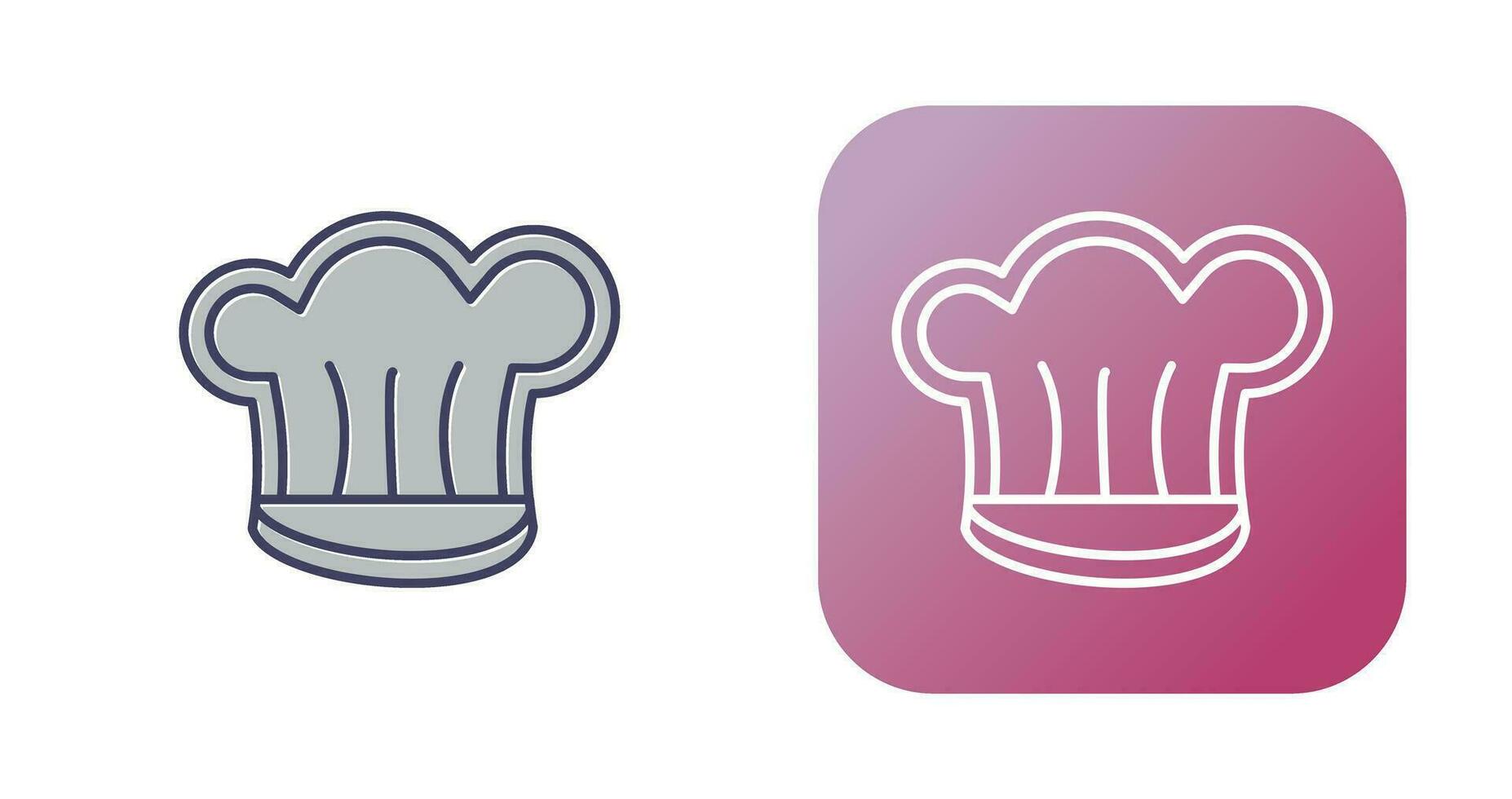 icono de vector de sombrero de chef