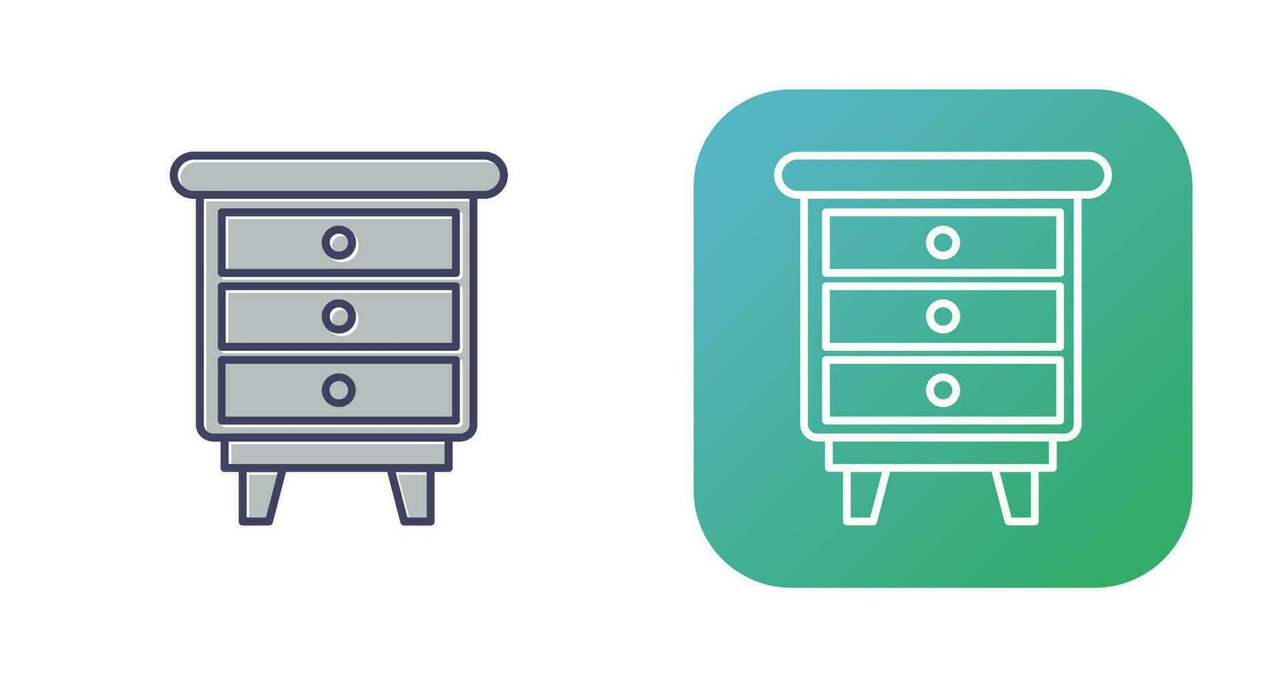 Chest Of Drawers Vector Icon