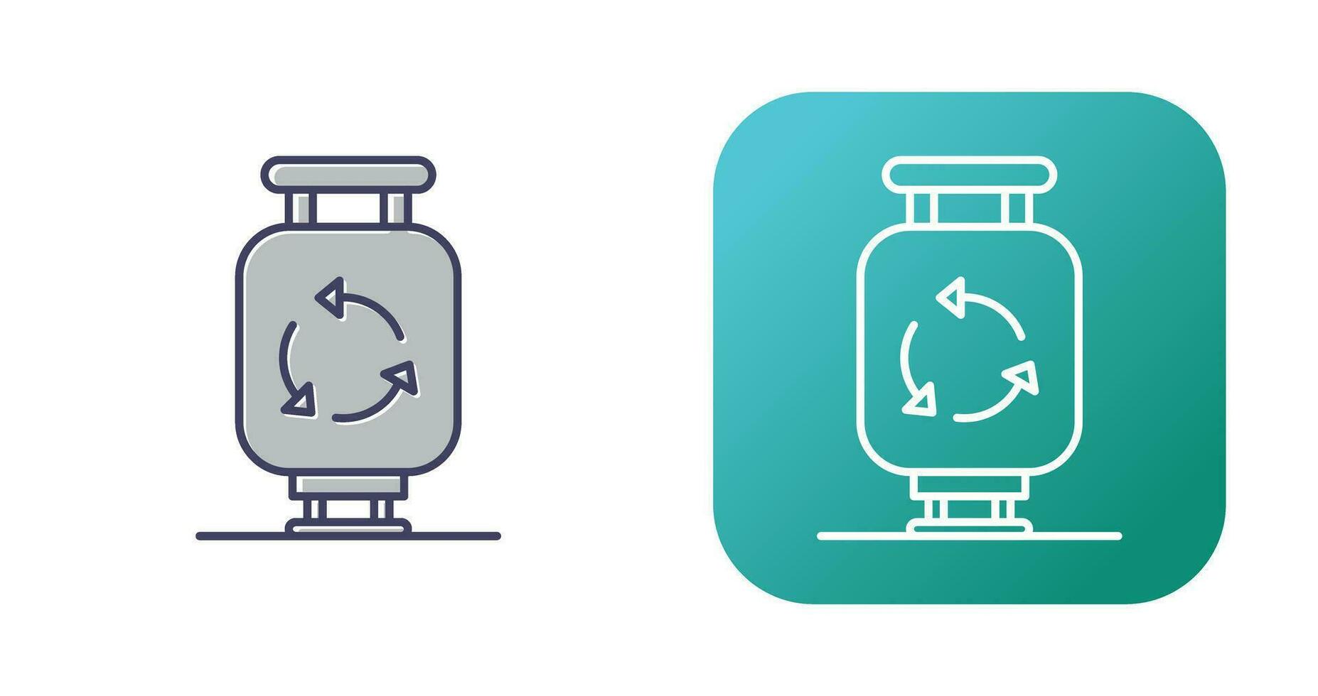 Gas Cylinder Vector Icon