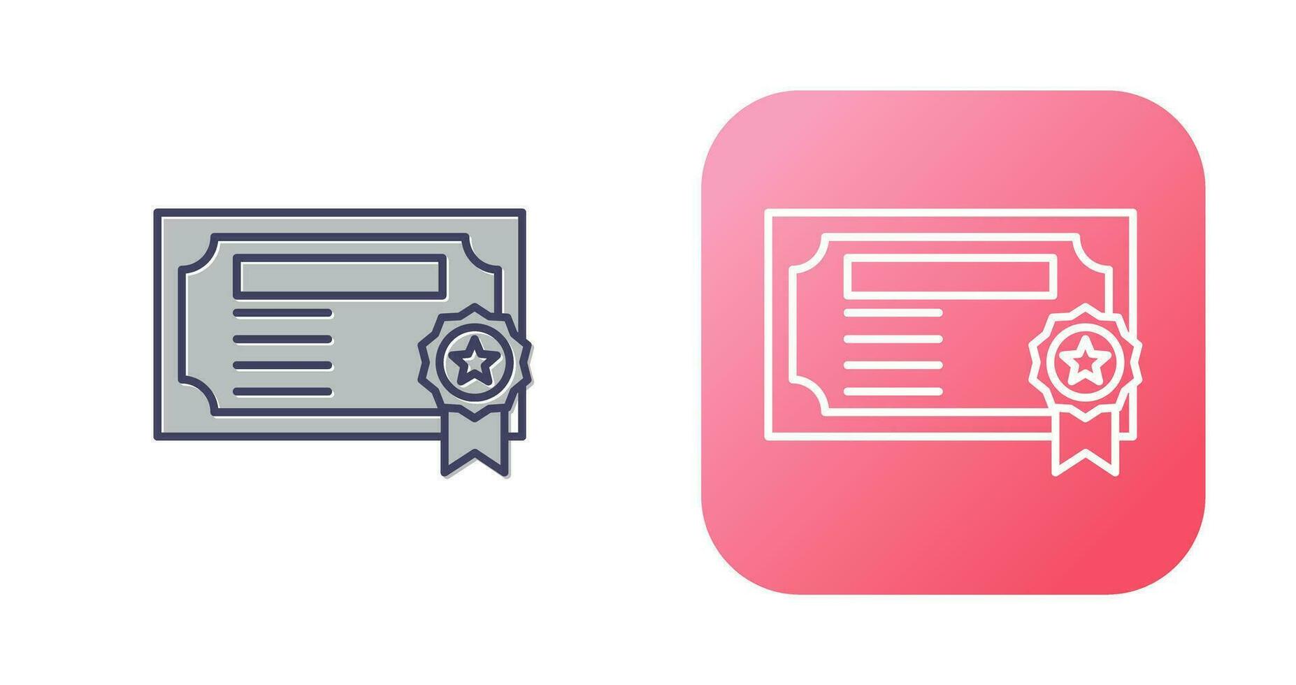 Certificate Vector Icon
