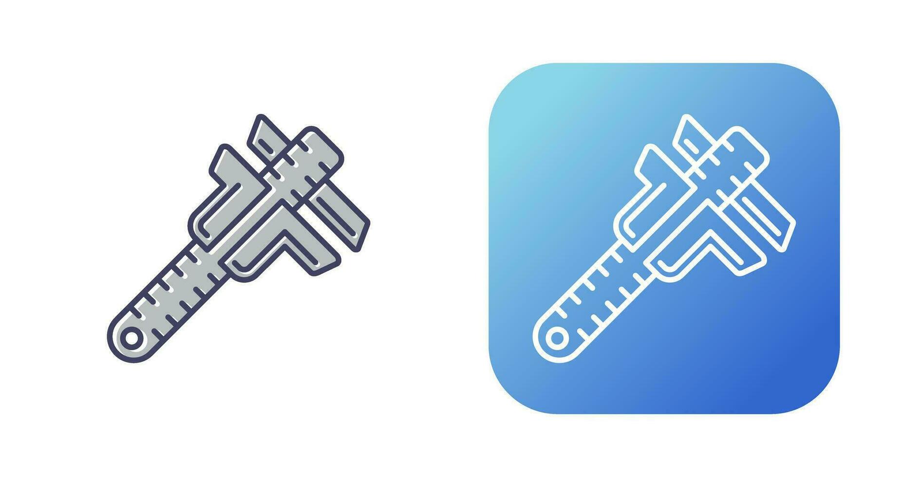 Vernier Caliper Vector Icon