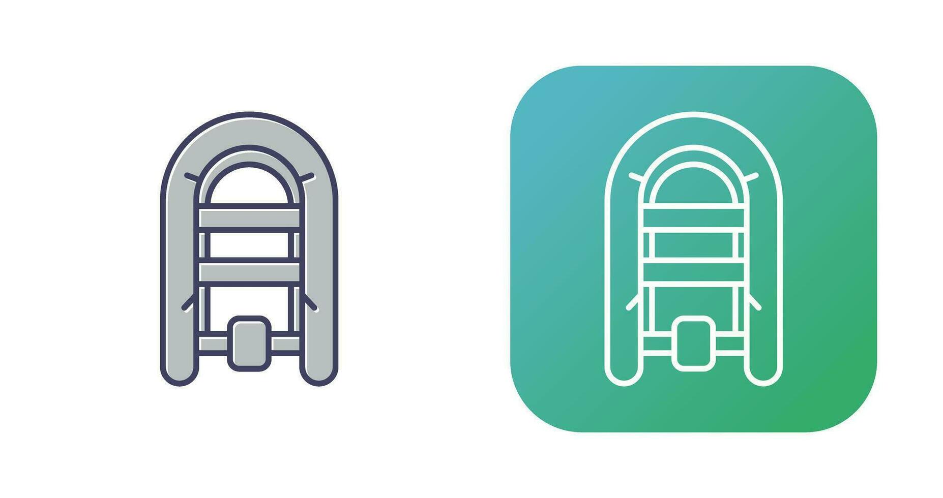 Inflatable Boat Vector Icon