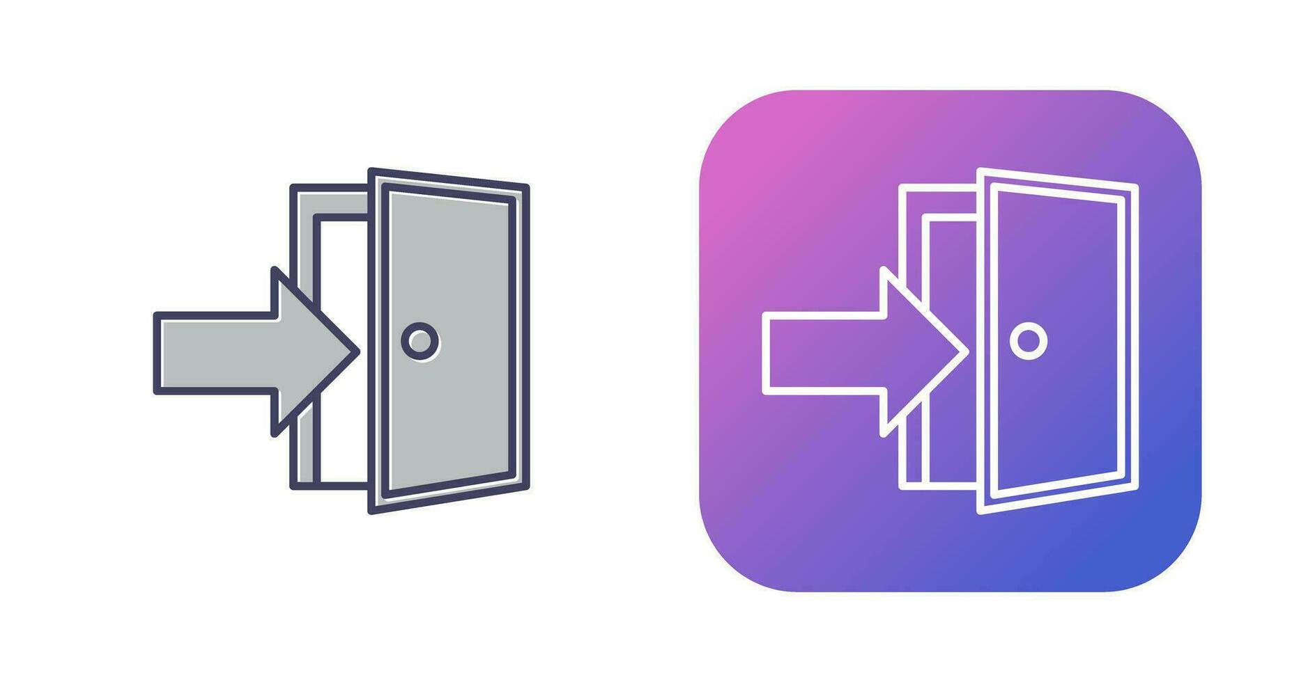 Exit Door Vector Icon