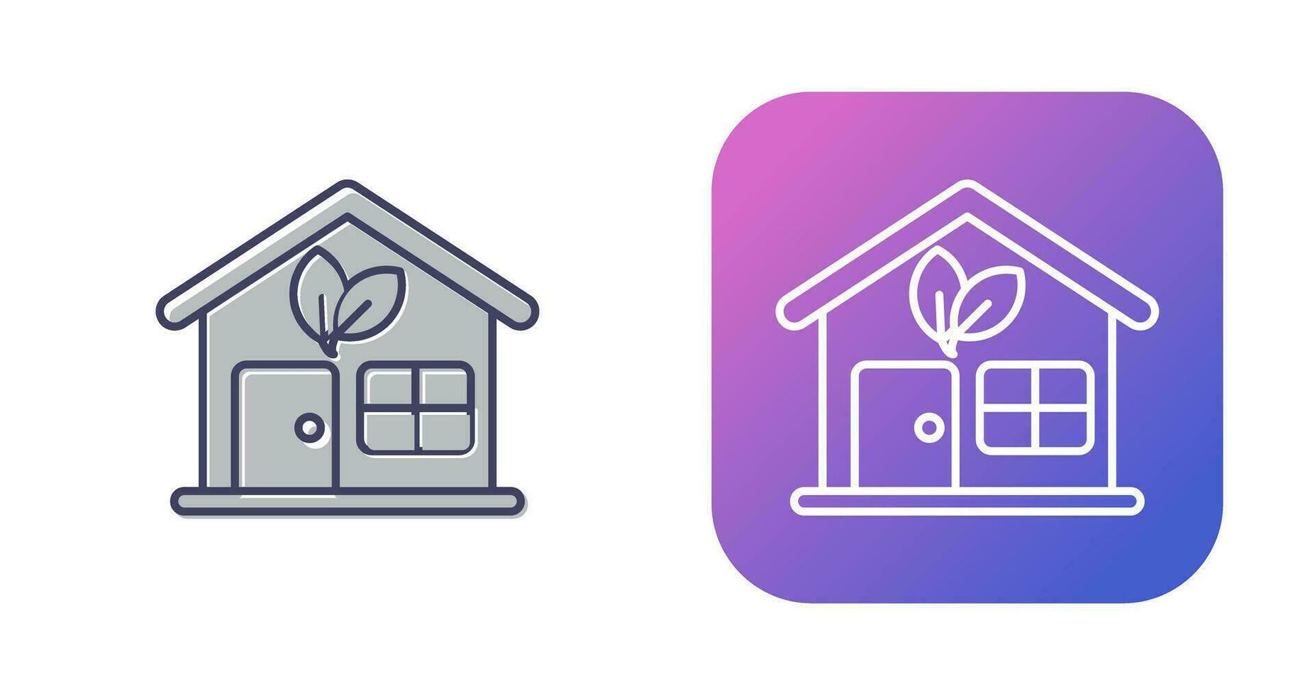 Eco House Vector Icon