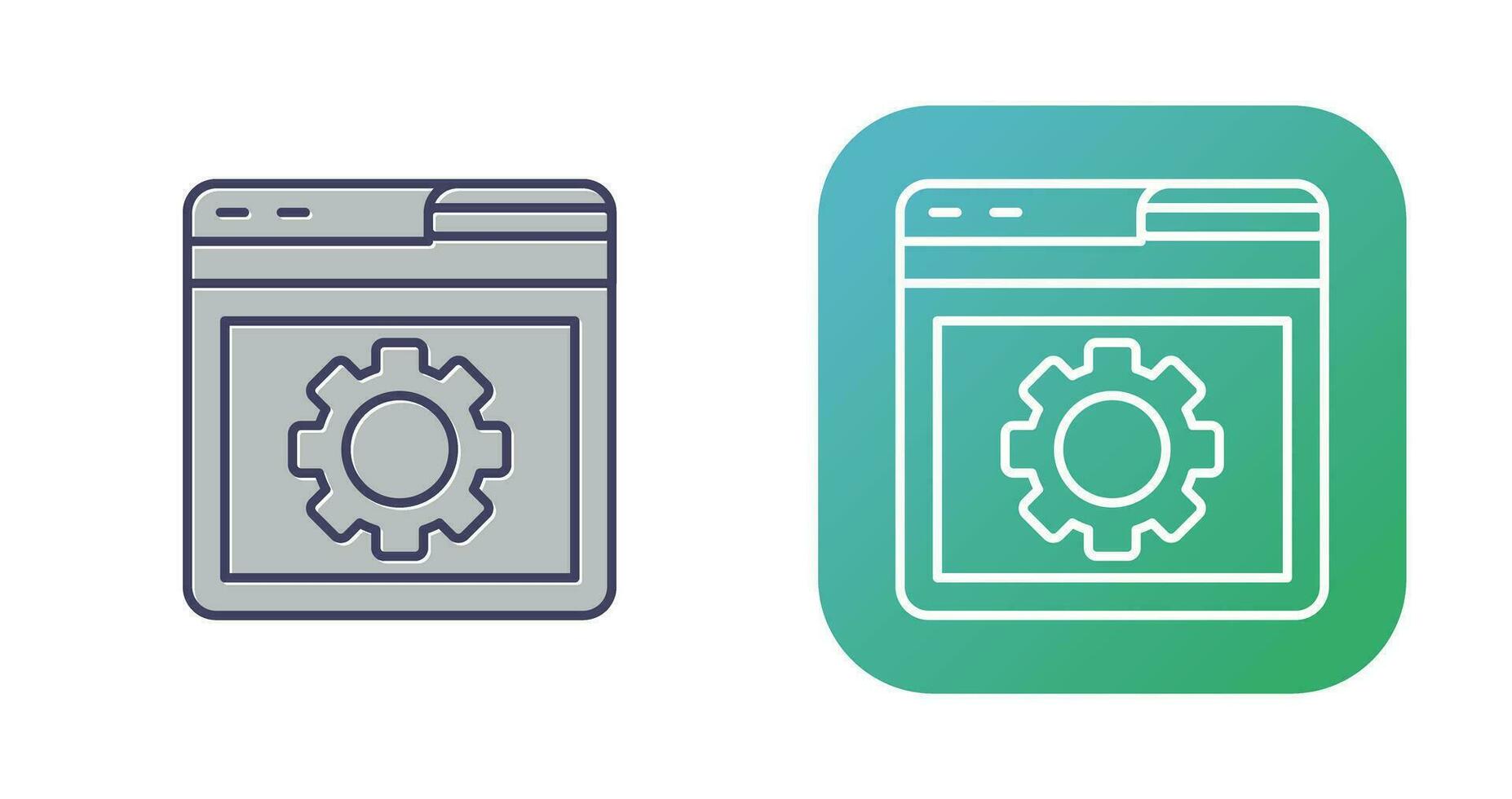 Browser Setting Vector Icon
