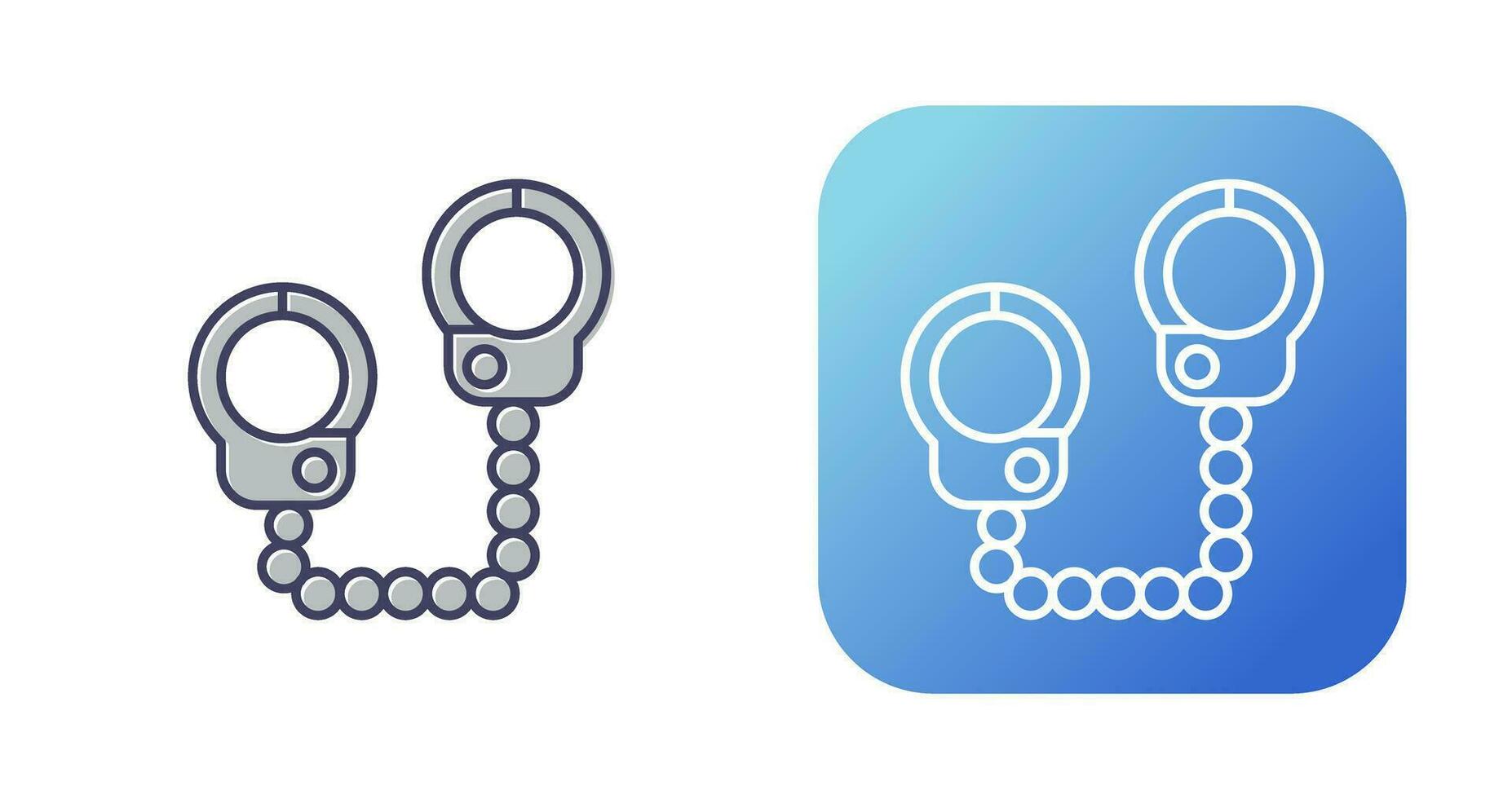 Police Handcuffs Vector Icon