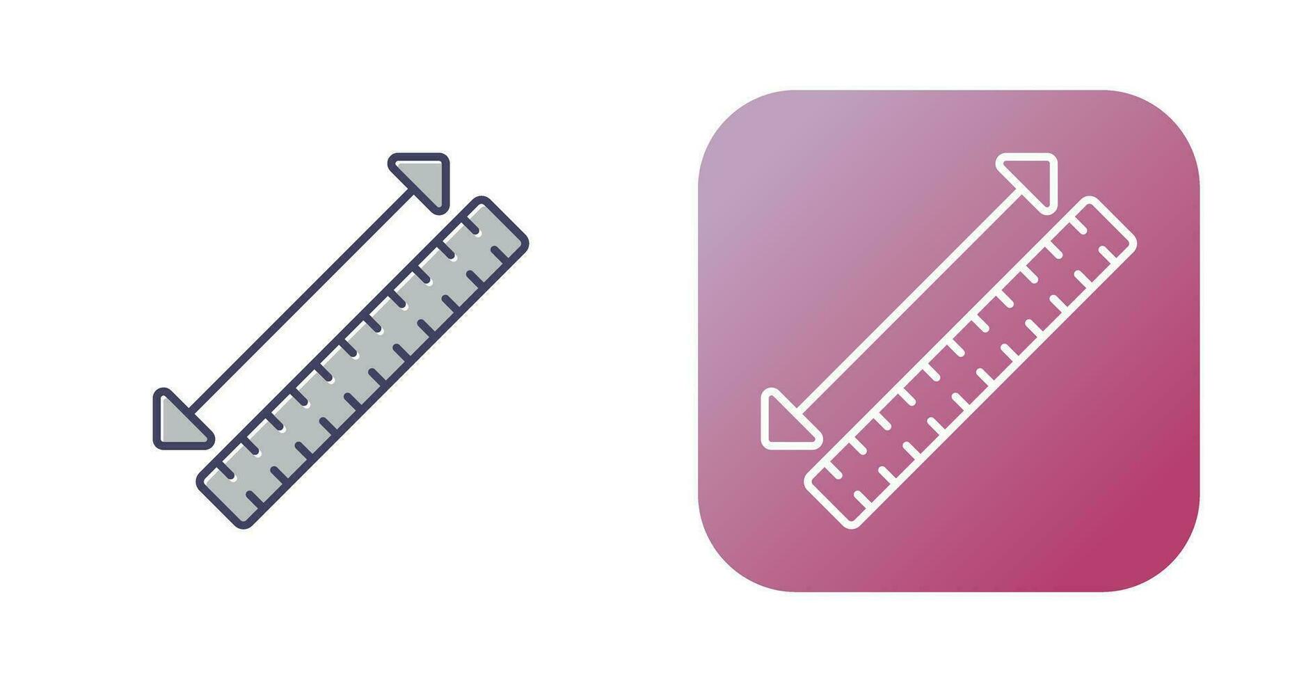 icono de vector de cinta métrica