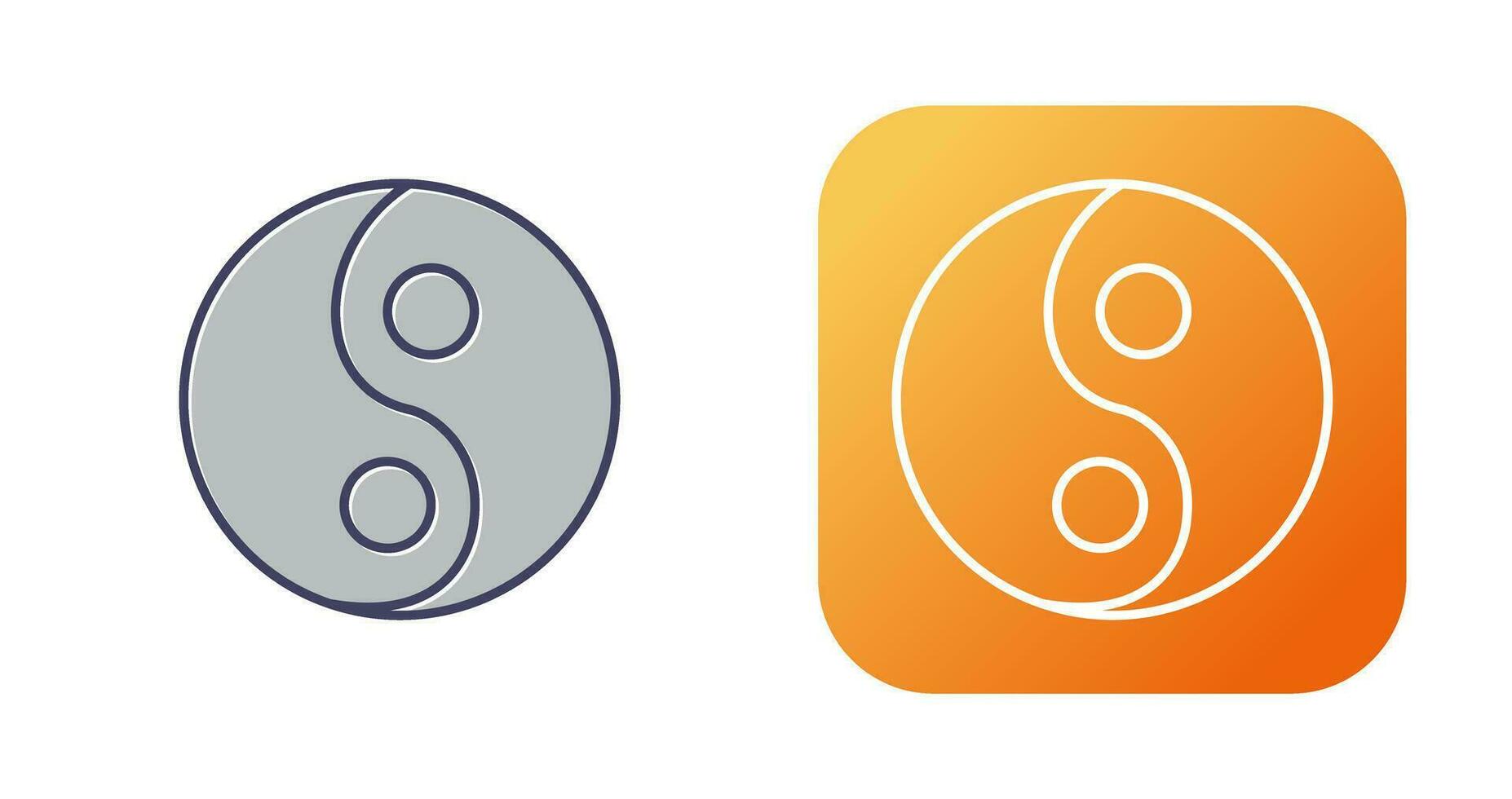 Yin Yang Vector Icon