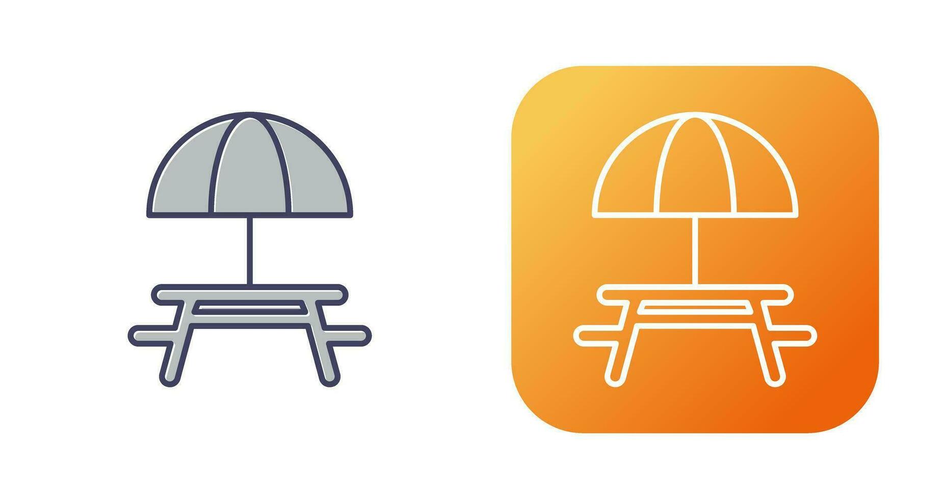 Camping Table Vector Icon