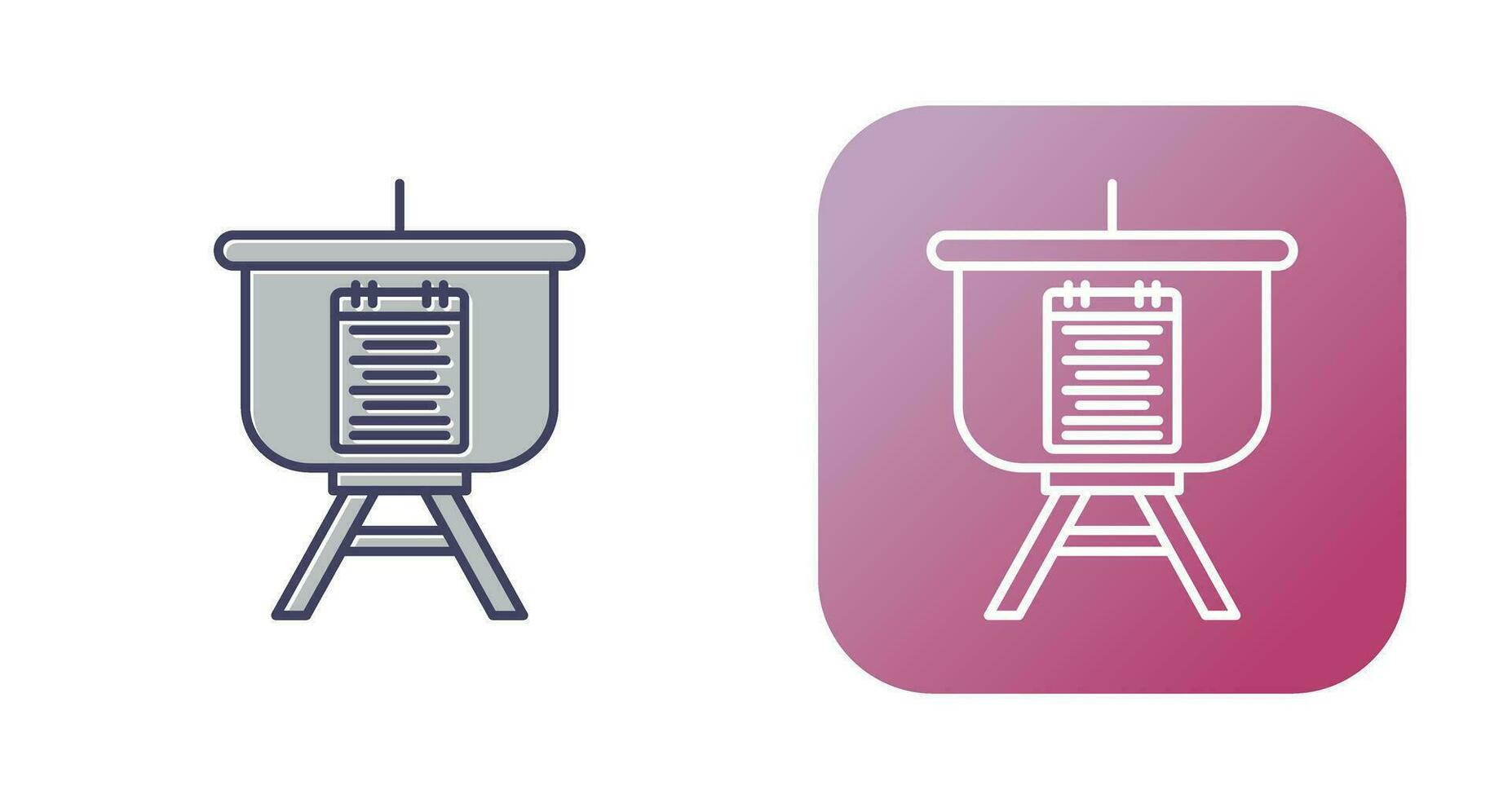 Menu Presentation Vector Icon