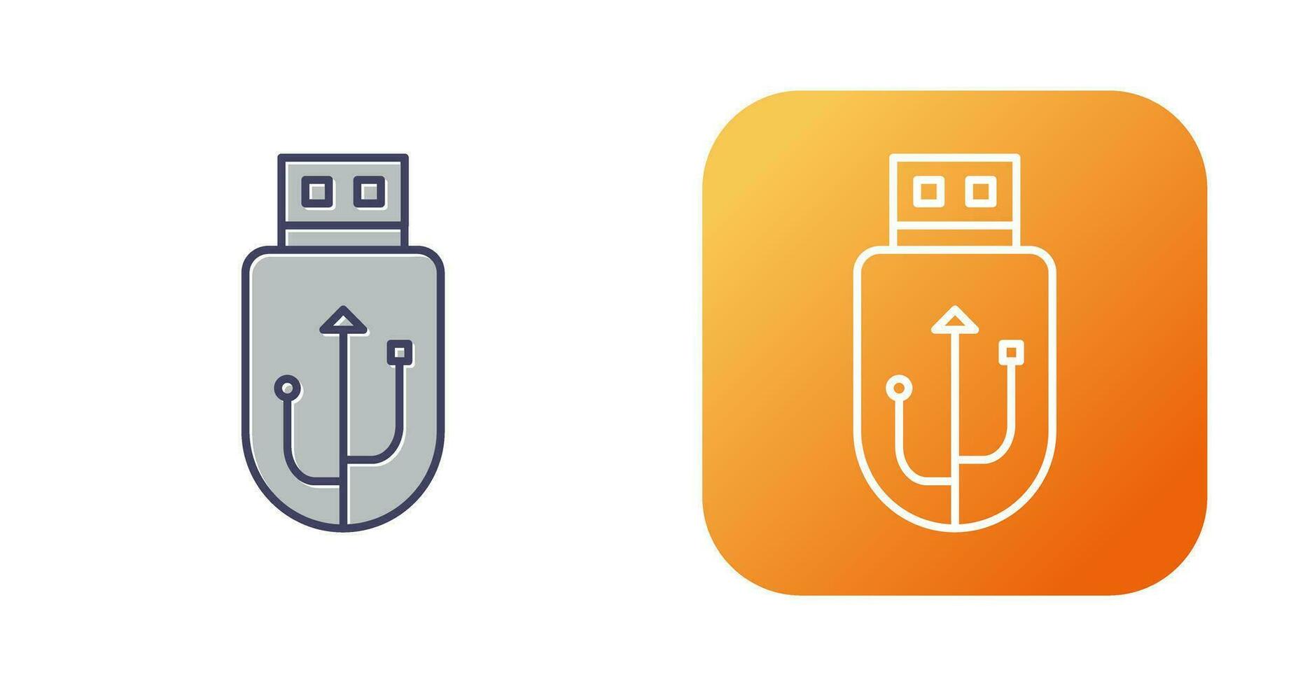 icono de vector de usb