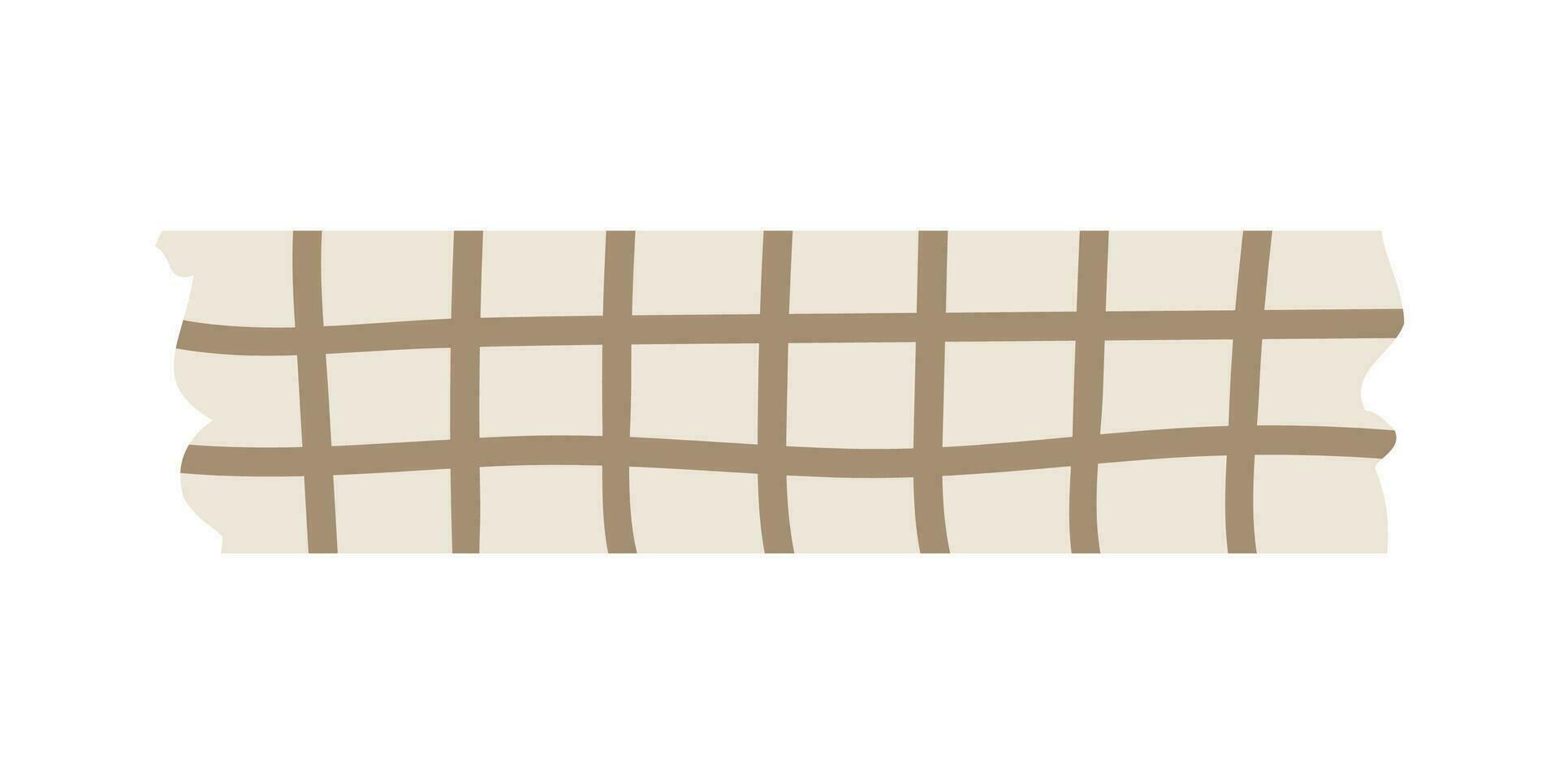 Bright scandi vector border washi pattern with lines. Stylized scotch tape cute kids doodle