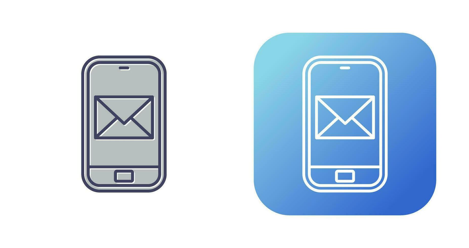 Smartphone mail Vector Icon