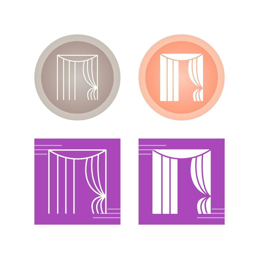 Curtains Vector Icon