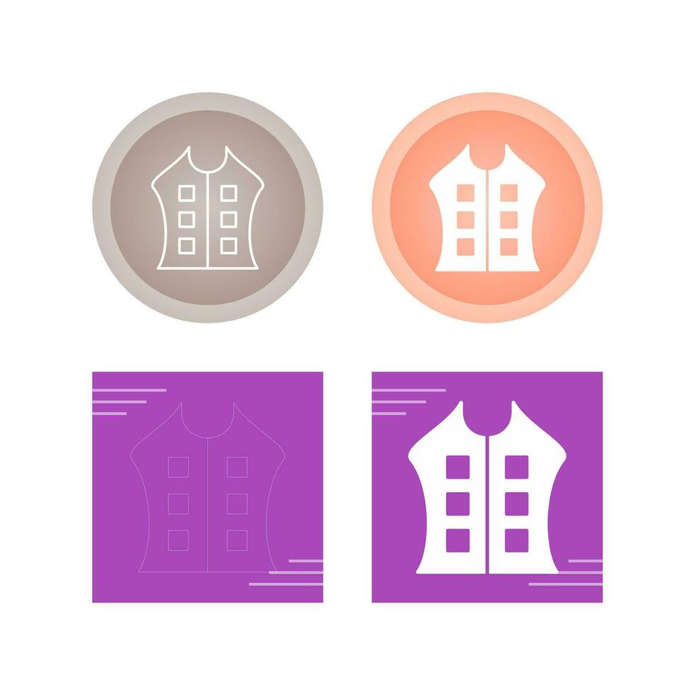 Bullet Proof Vest Vector Icon
