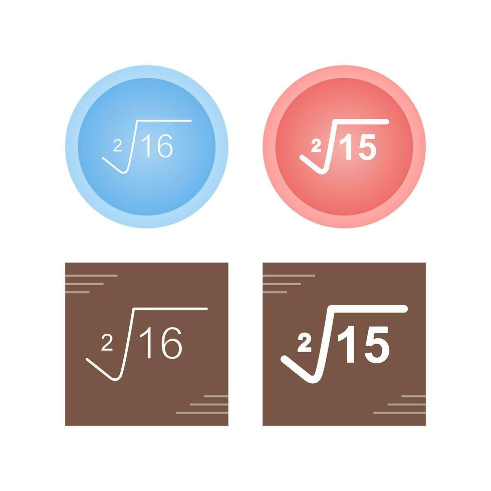 Square Root Vector Icon