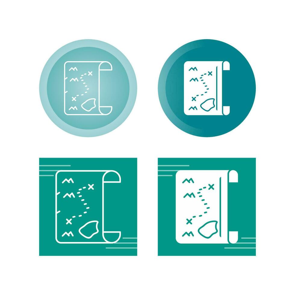 Pirate Map Vector Icon