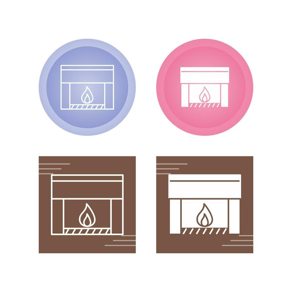 Fireplace Vector Icon