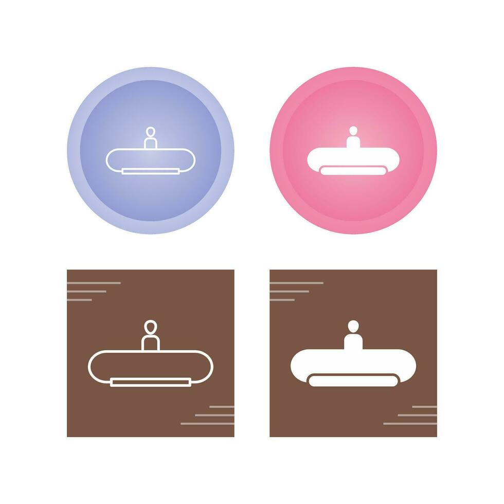 Horizontal Escalator Vector Icon