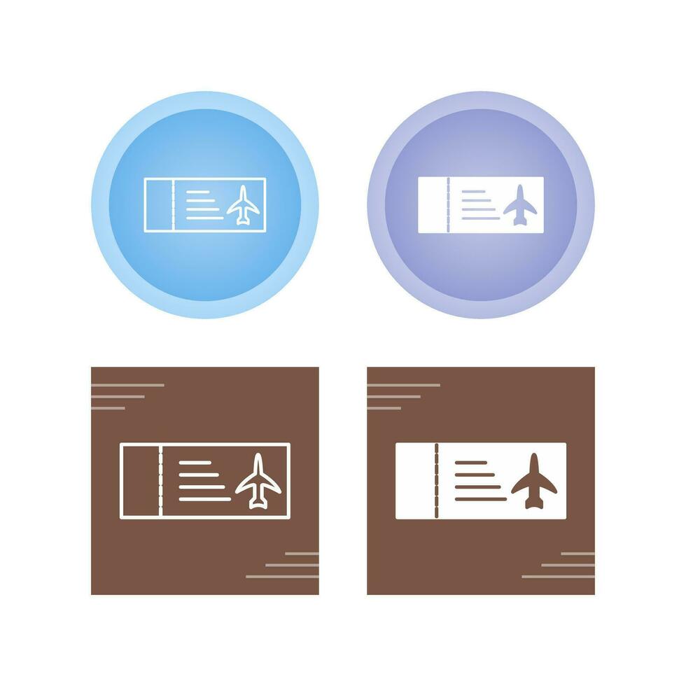 Plane Tickets Vector Icon