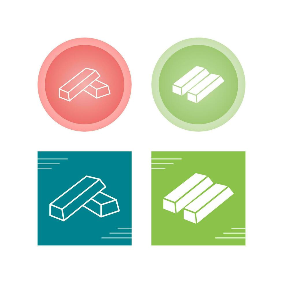Gold Bars Vector Icon