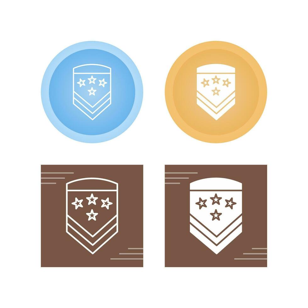 Military Badge Vector Icon