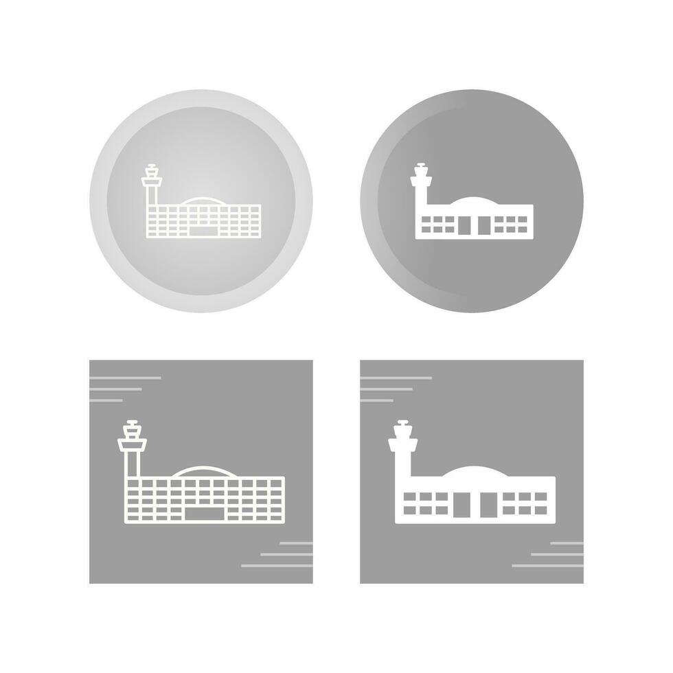 Airport Building Vector Icon