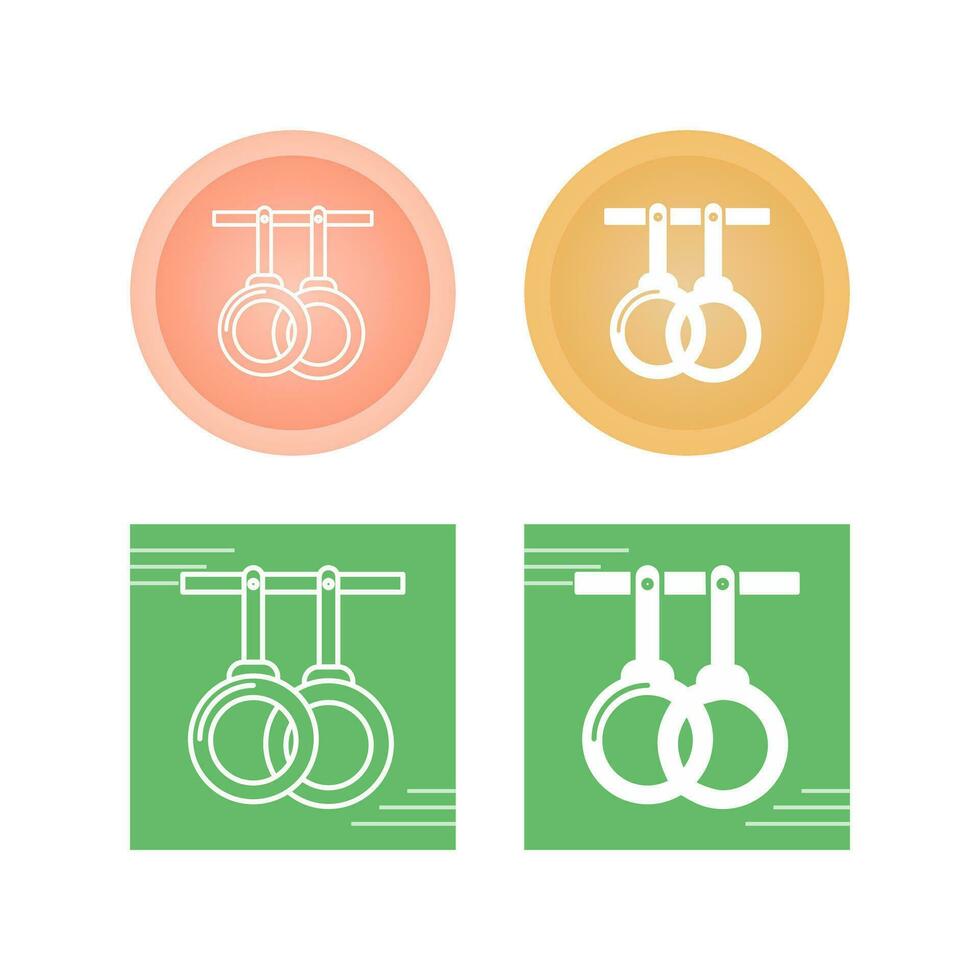 Gym Rings Vector Icon