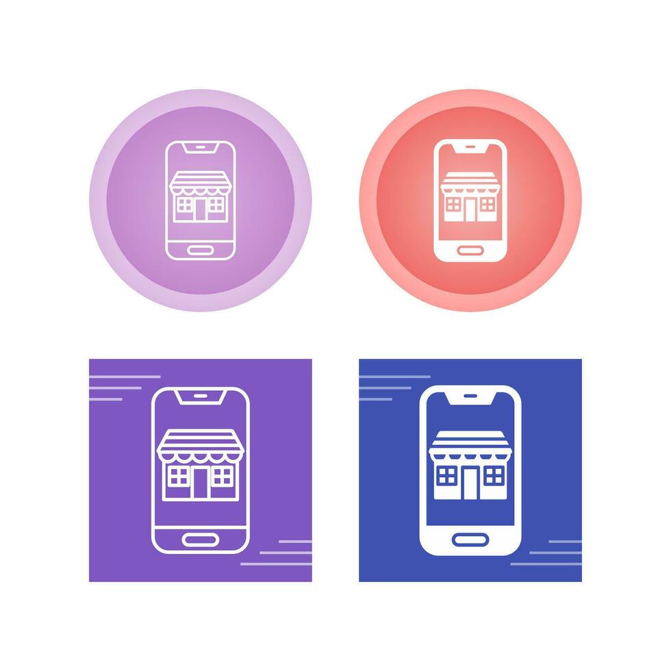 Mobile Store Vector Icon