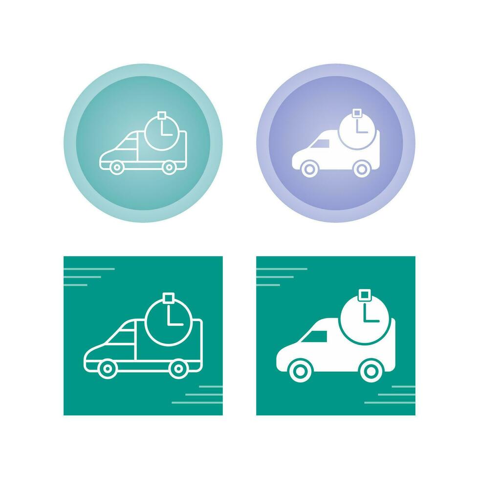 Time Based Delivery Vector Icon