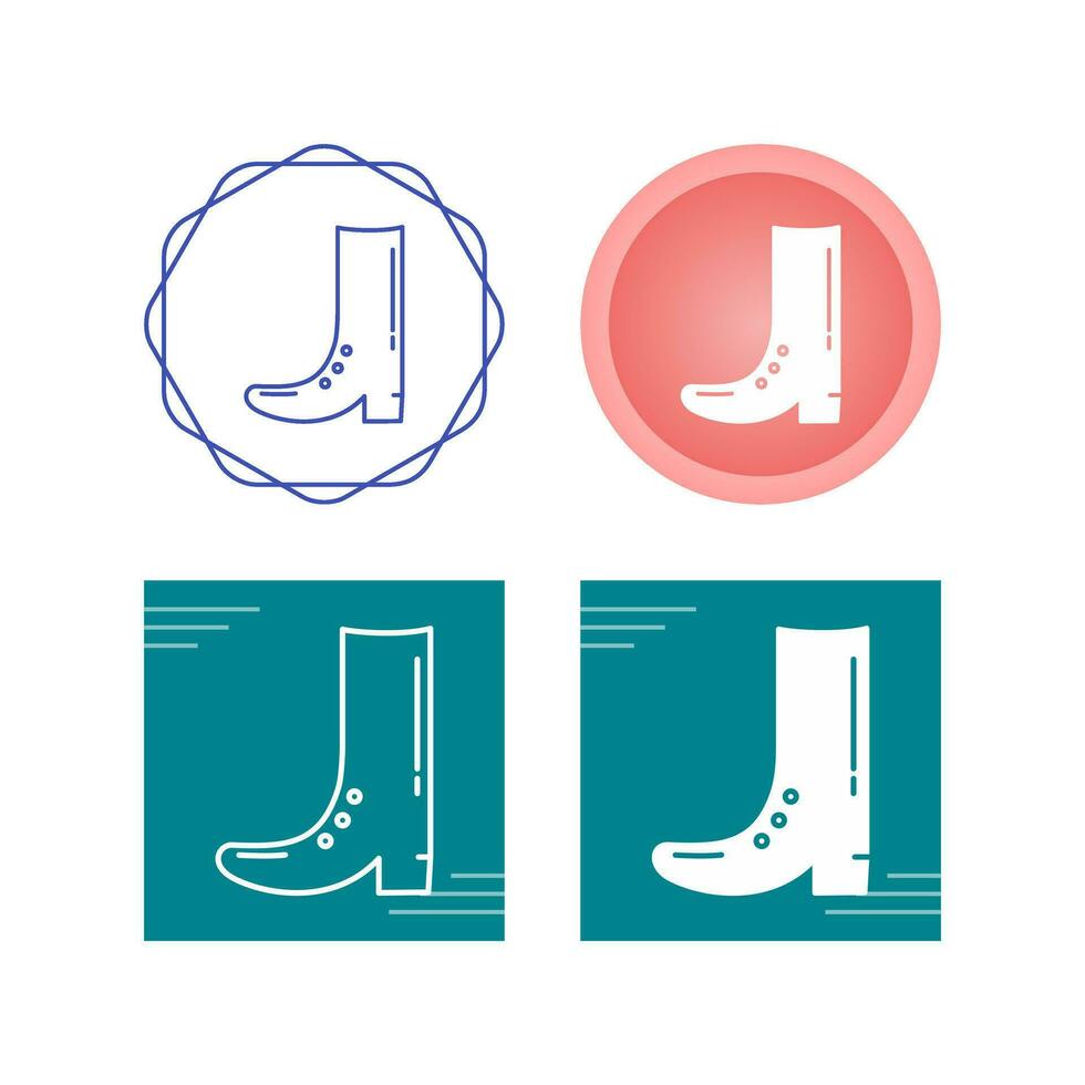 Cowboy Boot Vector Icon