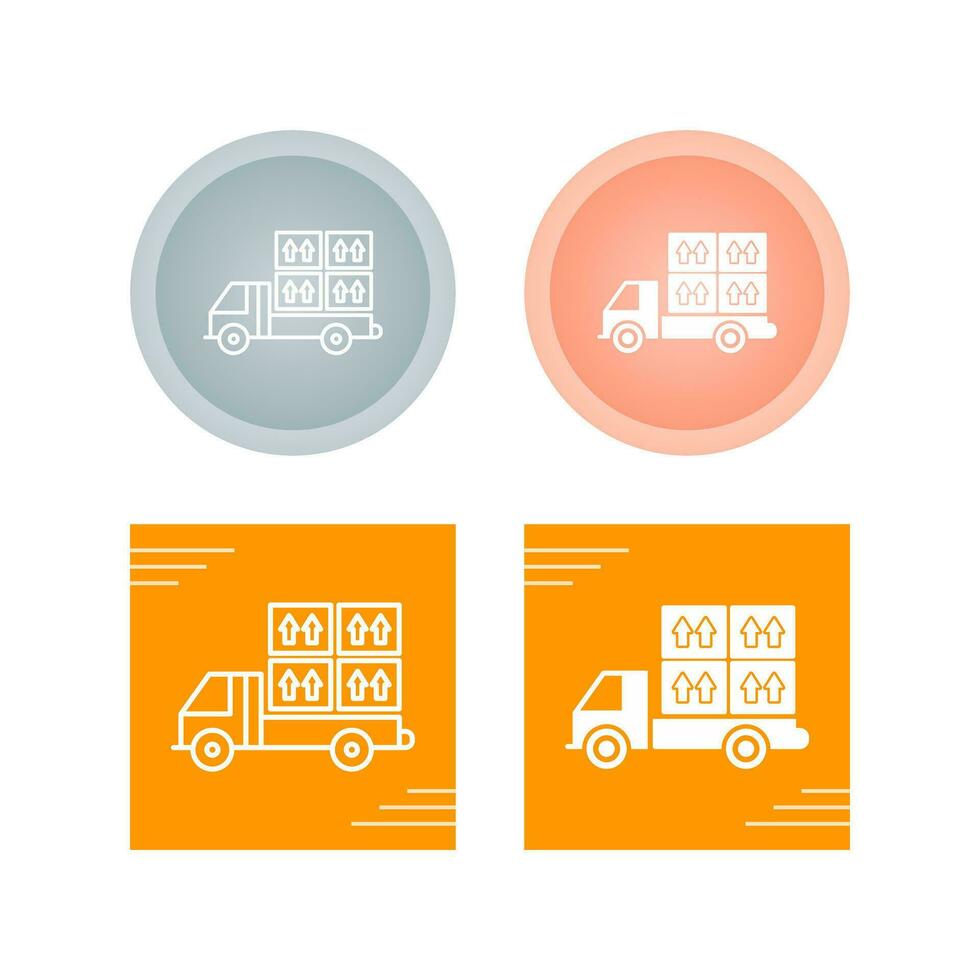 Loaded Truck Vector Icon