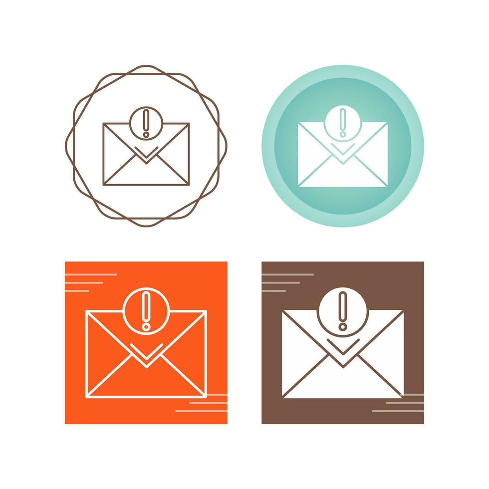 Urgent Mail Vector Icon