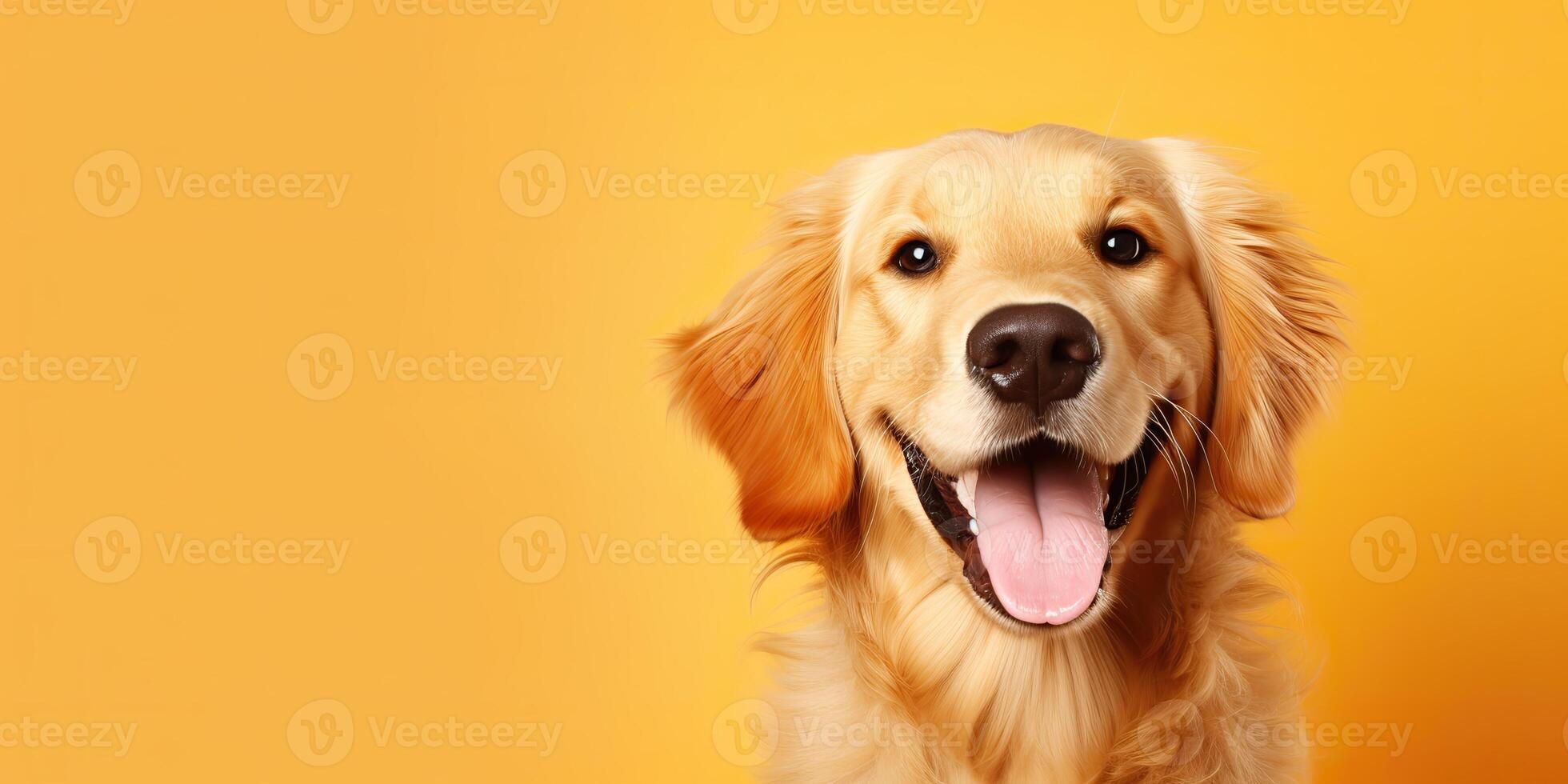 . . Happy cite smile dog frontal face frontal portrait. Animal pet food promotion marketing. Graphic Art photo