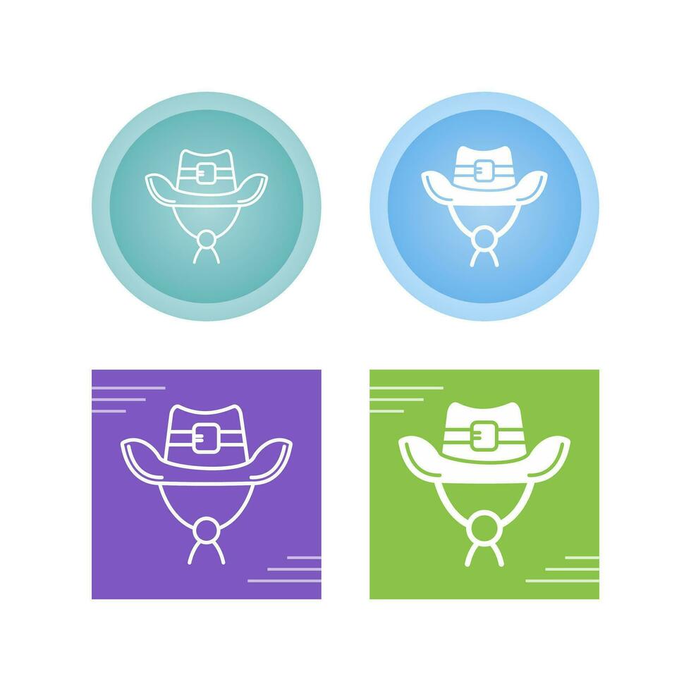 icono de vector de sombrero de vaquero