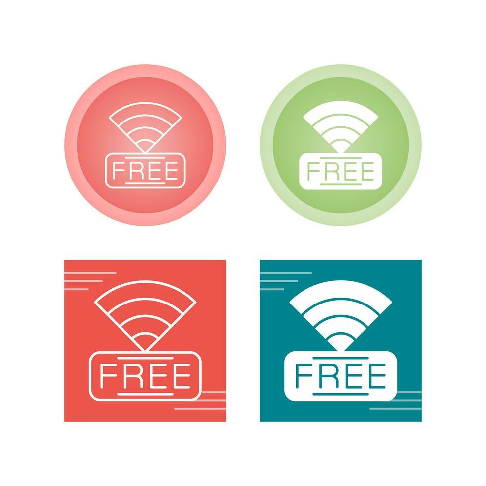 icono de vector wifi gratis