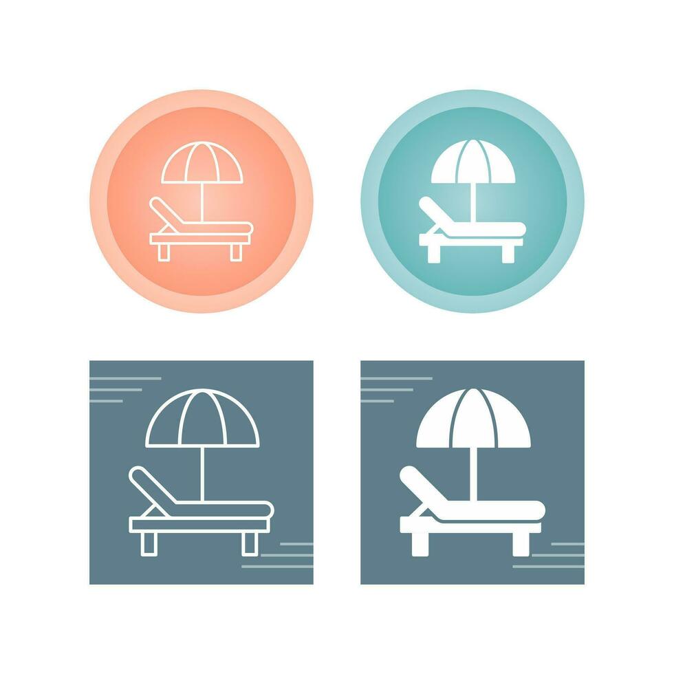Sunbed Vector Icon