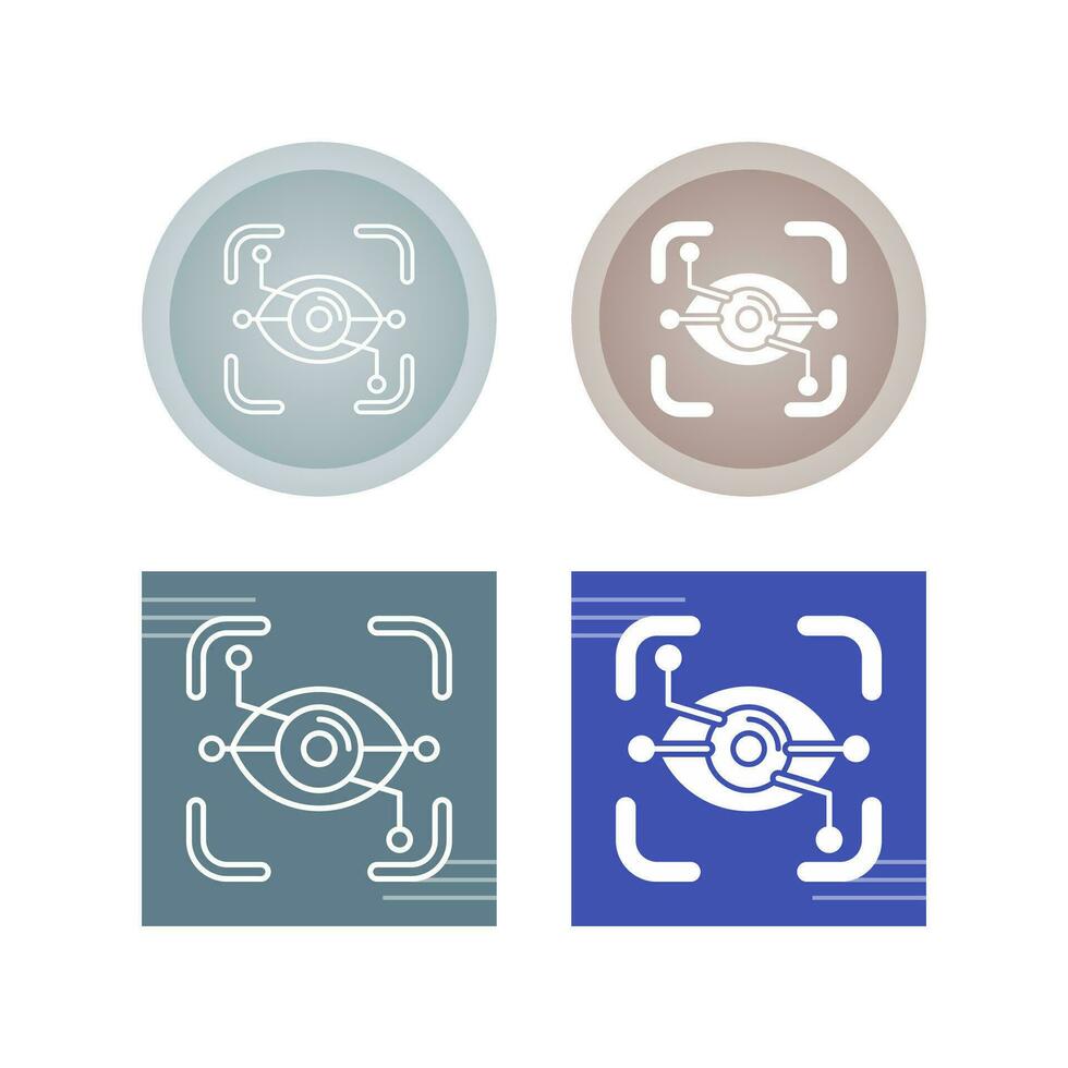 Eye Recognition Vector Icon
