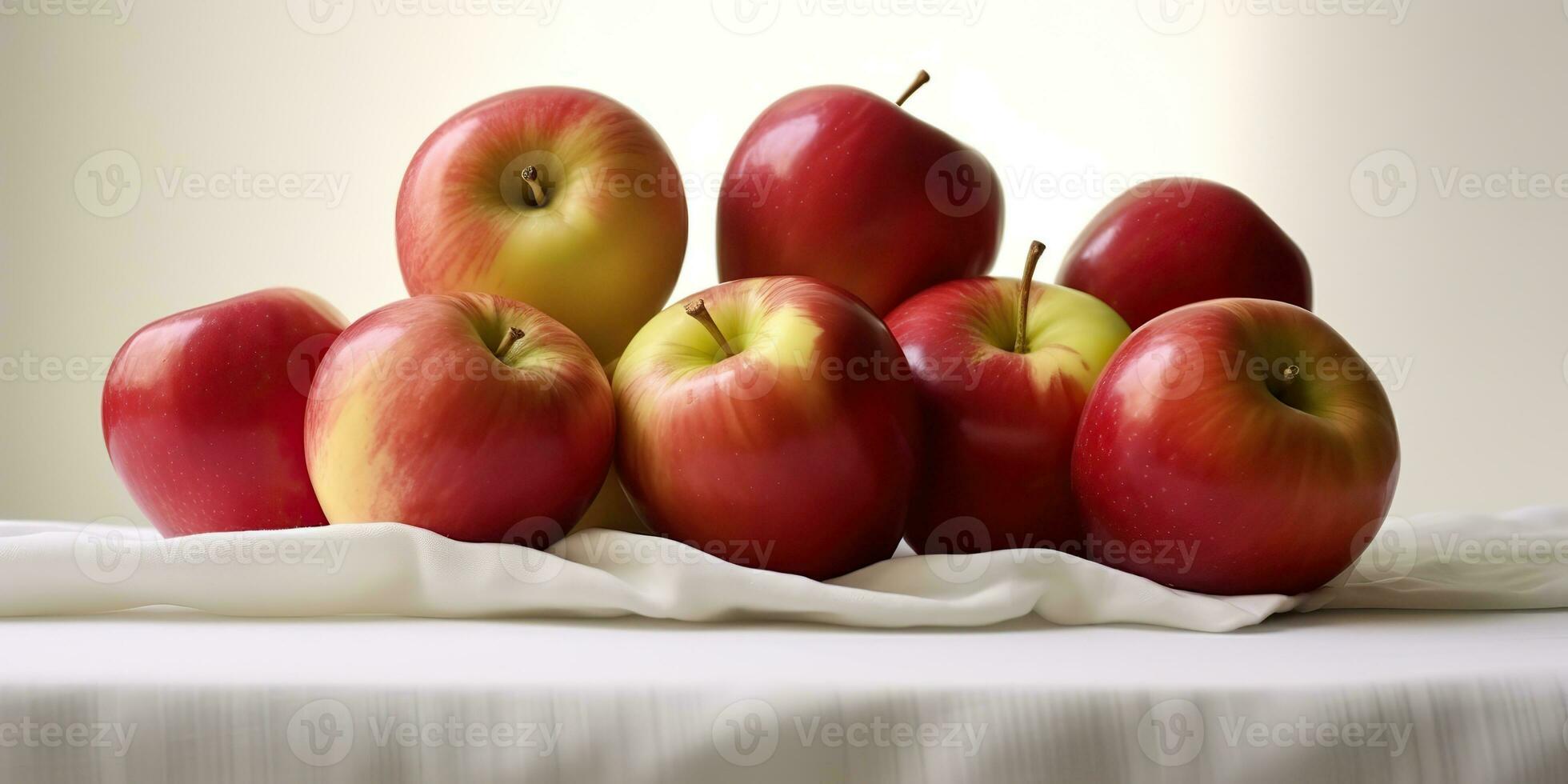 ai generado. ai generativo. muchos rojo Fresco manzanas orgánico eco Fruta producción. gráfico Arte foto