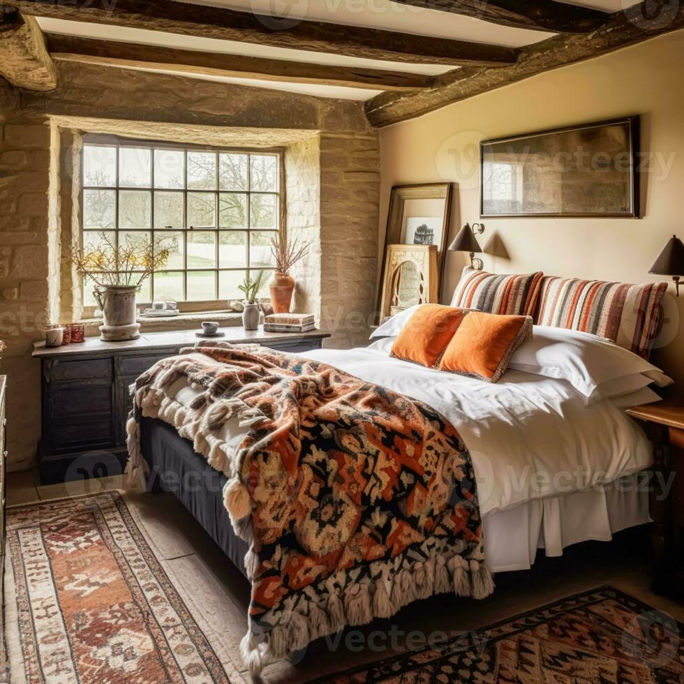 Antique cottage bedroom decor, interior design and holiday rental ...