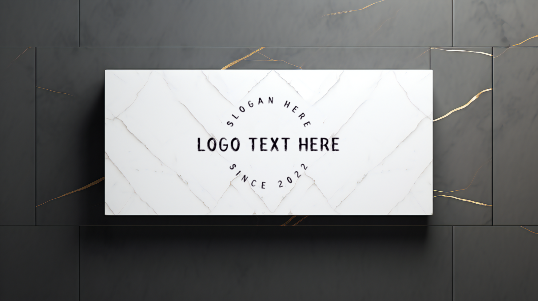 logo mockup paper Design elegant psd