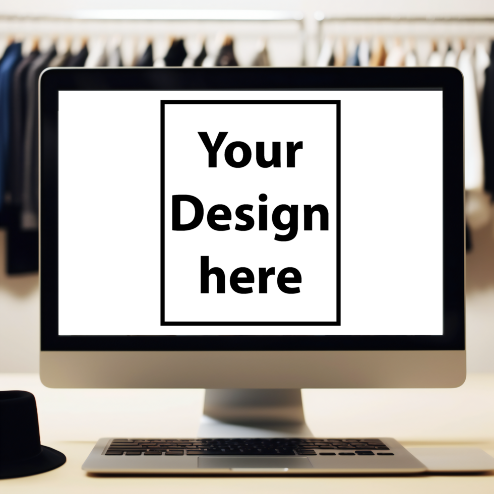 mockup Design a web site layout for an online fashion psd