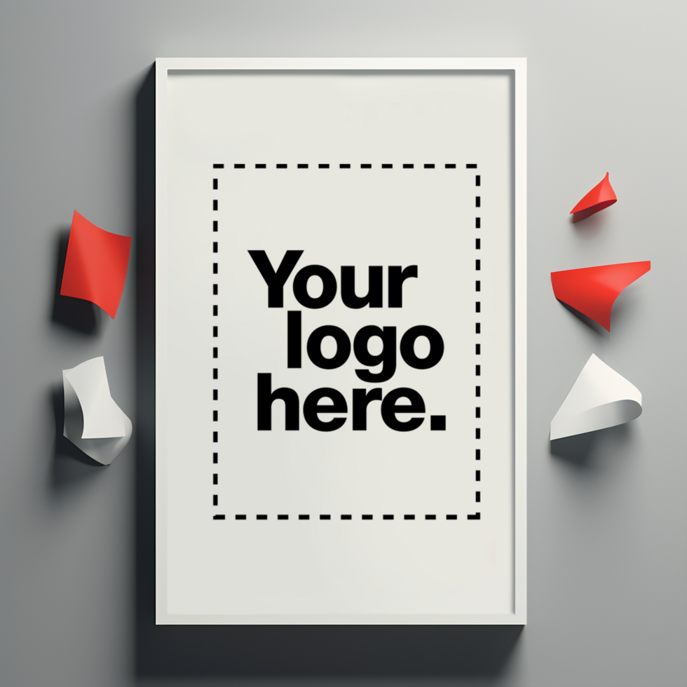 a poster mockup for an upcoming art exhibition psd