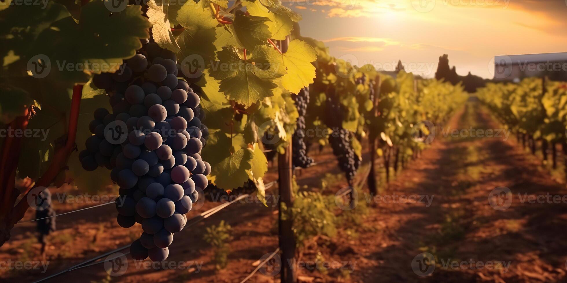 ai generado. ai generativo. foto ilustración de vino uva viñedo lagar planta campo naturaleza al aire libre campo. gráfico Arte