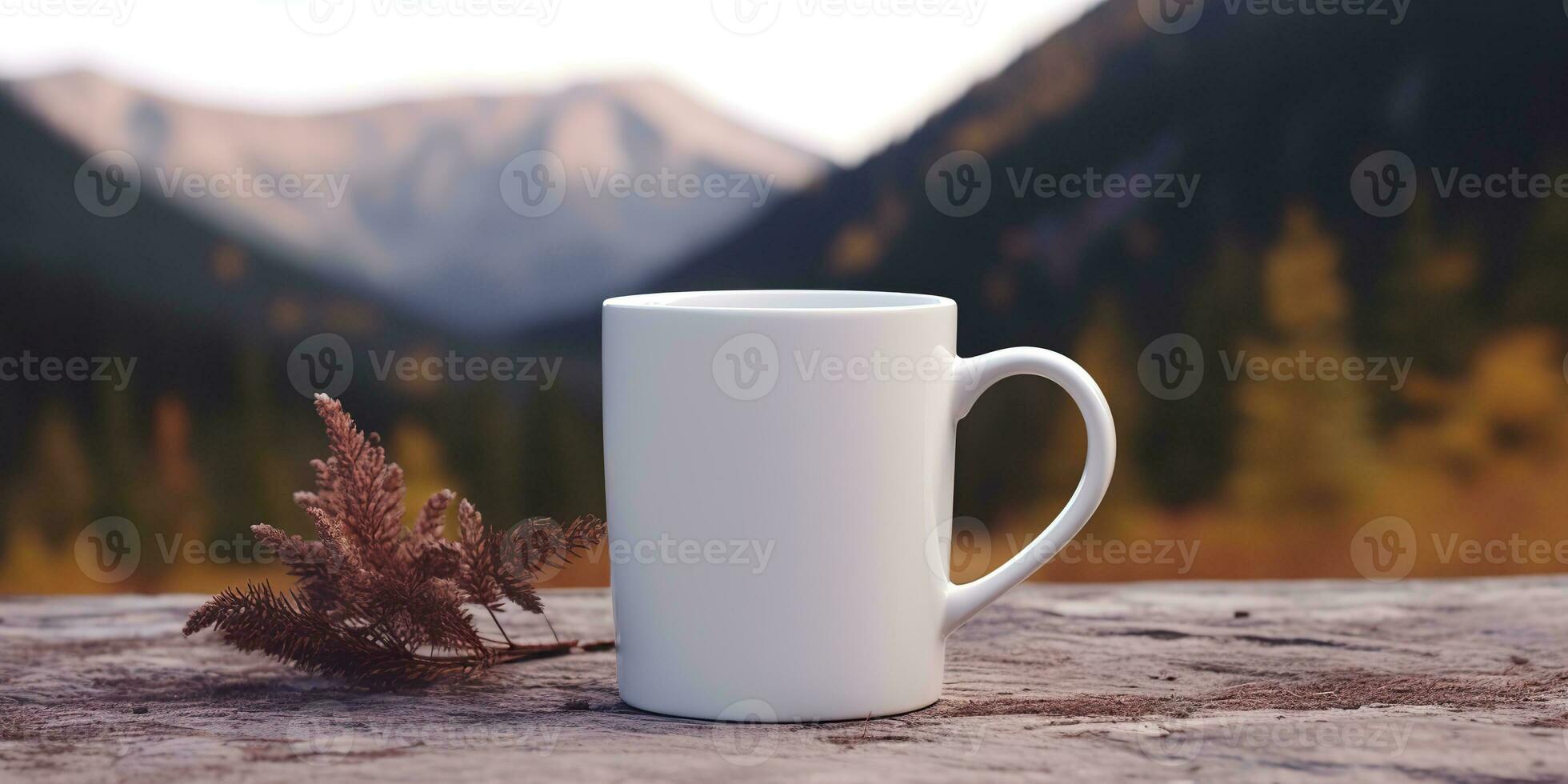 Ai Generated. AI Generative. Tea white cup mock up photo