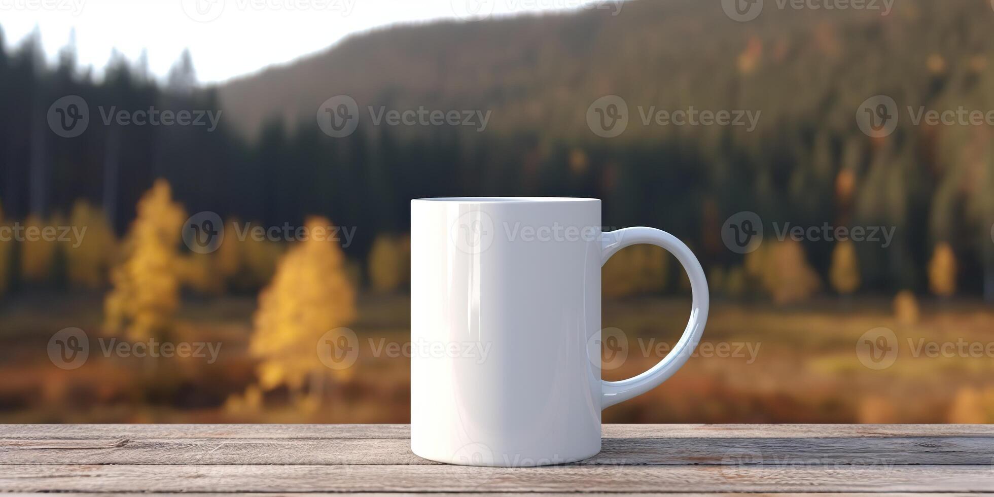 ai generado. ai generativo. té blanco taza burlarse de arriba foto